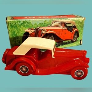 VINTAGE 7" AVON 1936 MGWILD COUNTRY AFTER-SHAVE BOTTLE CAR DECANTER (EMPTY)